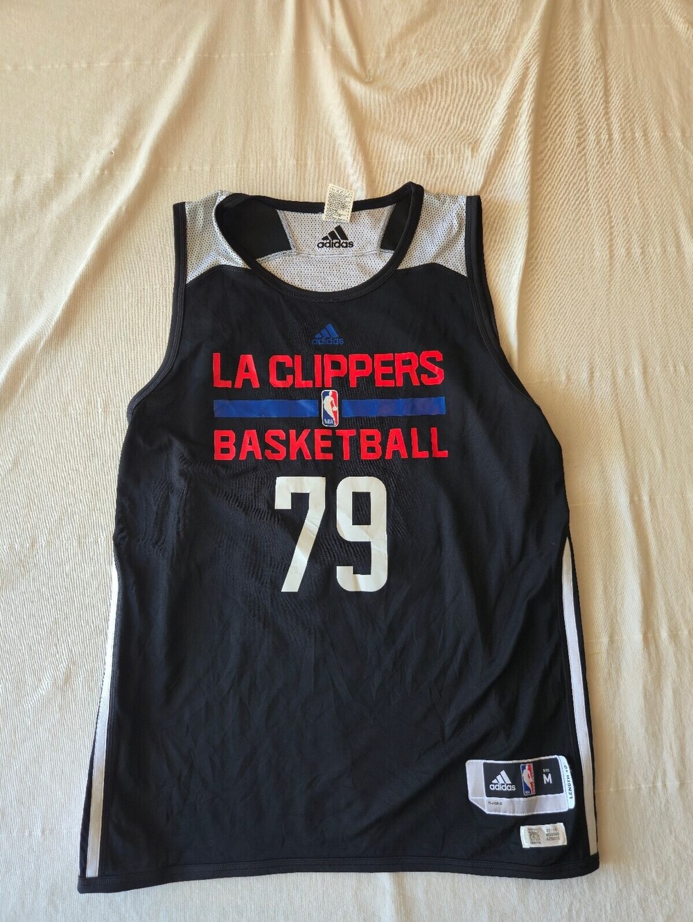 Adidas LA Clippers 2015 Warm Up Basketball Jersey Size Medium
